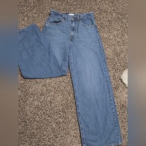Levis Cinch Baggy Wide Leg Jeans Size 27